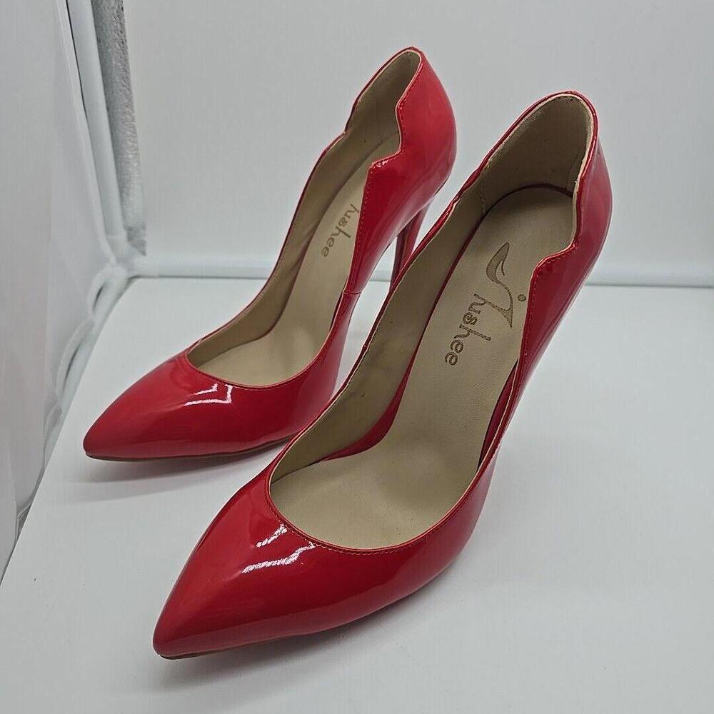 Jushee Red Heels Red Bottom Sophisticated Pointed Toe 6